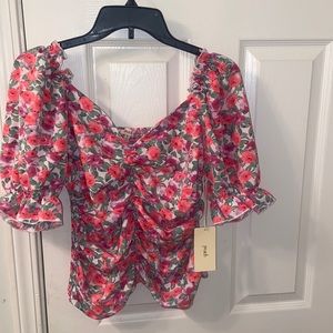 Off the Shoulder Floral Top